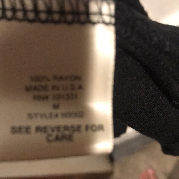 Black tank with floural accent at bust - Picture 5 of 5